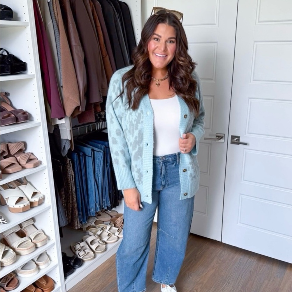 Scoop NYC Light Blue Cardigan